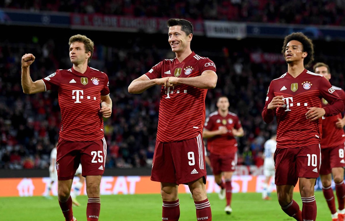 Bayern Munich thắng đậm trước Dynamo Kiev trong giải Champions League 2021/22